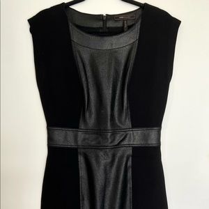 BCBG Black Pleather Dress